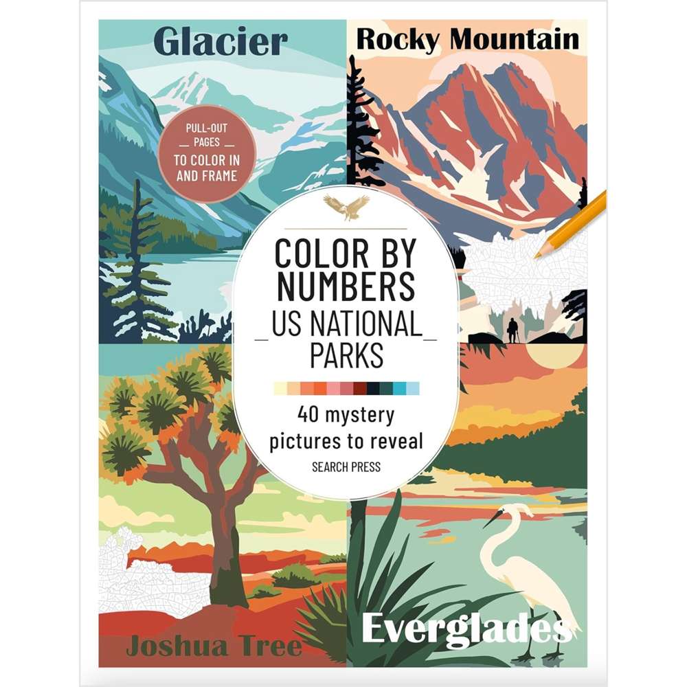 Color by Numbers US National Parks - Search Press