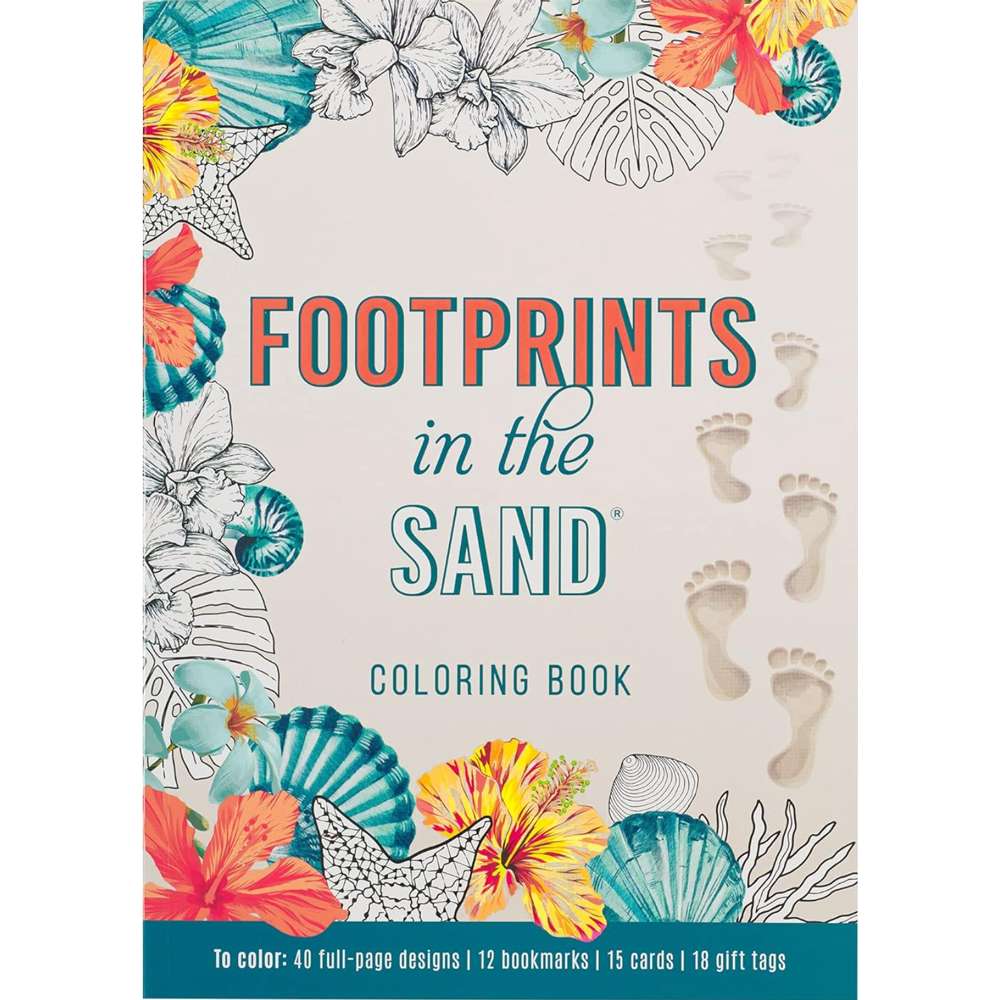 Footprints in the Sand Coloring Book