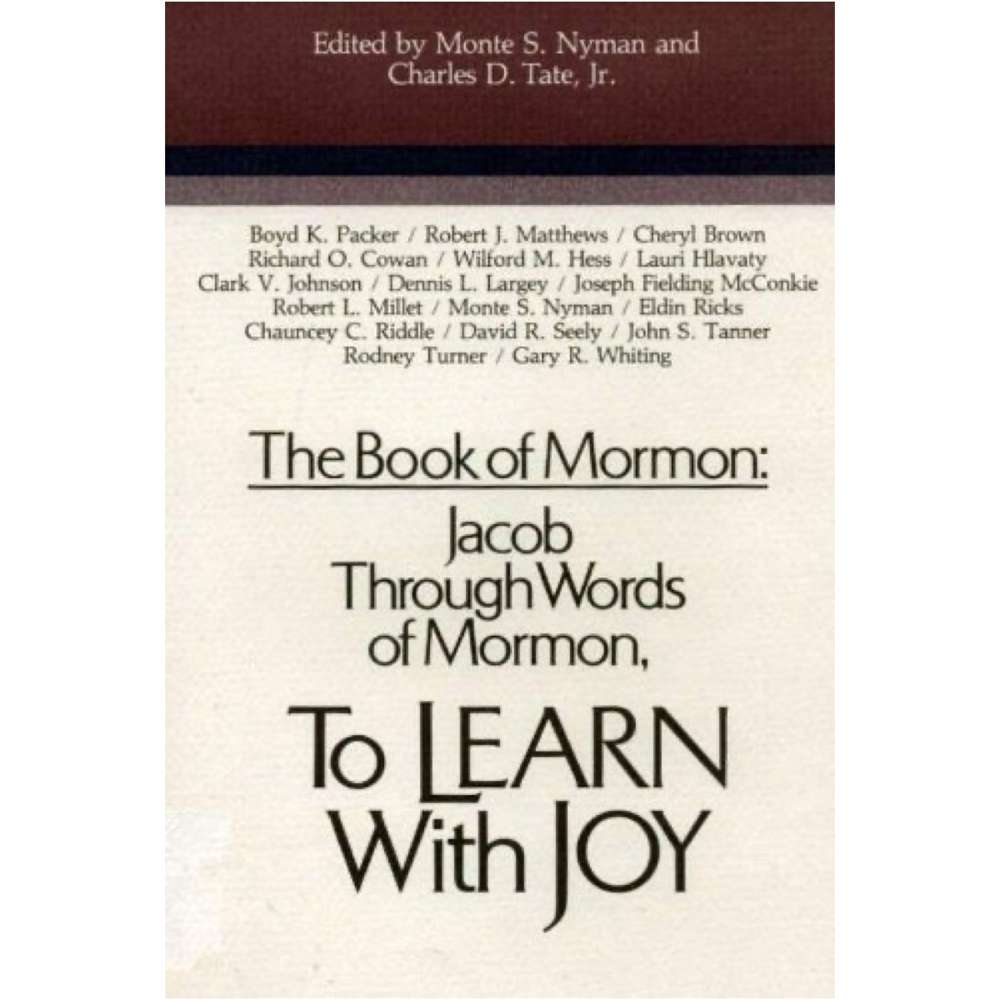 Jacob Through Words Of Mormon - NYMAN, MONTE S.; TATE, CHARLES D.