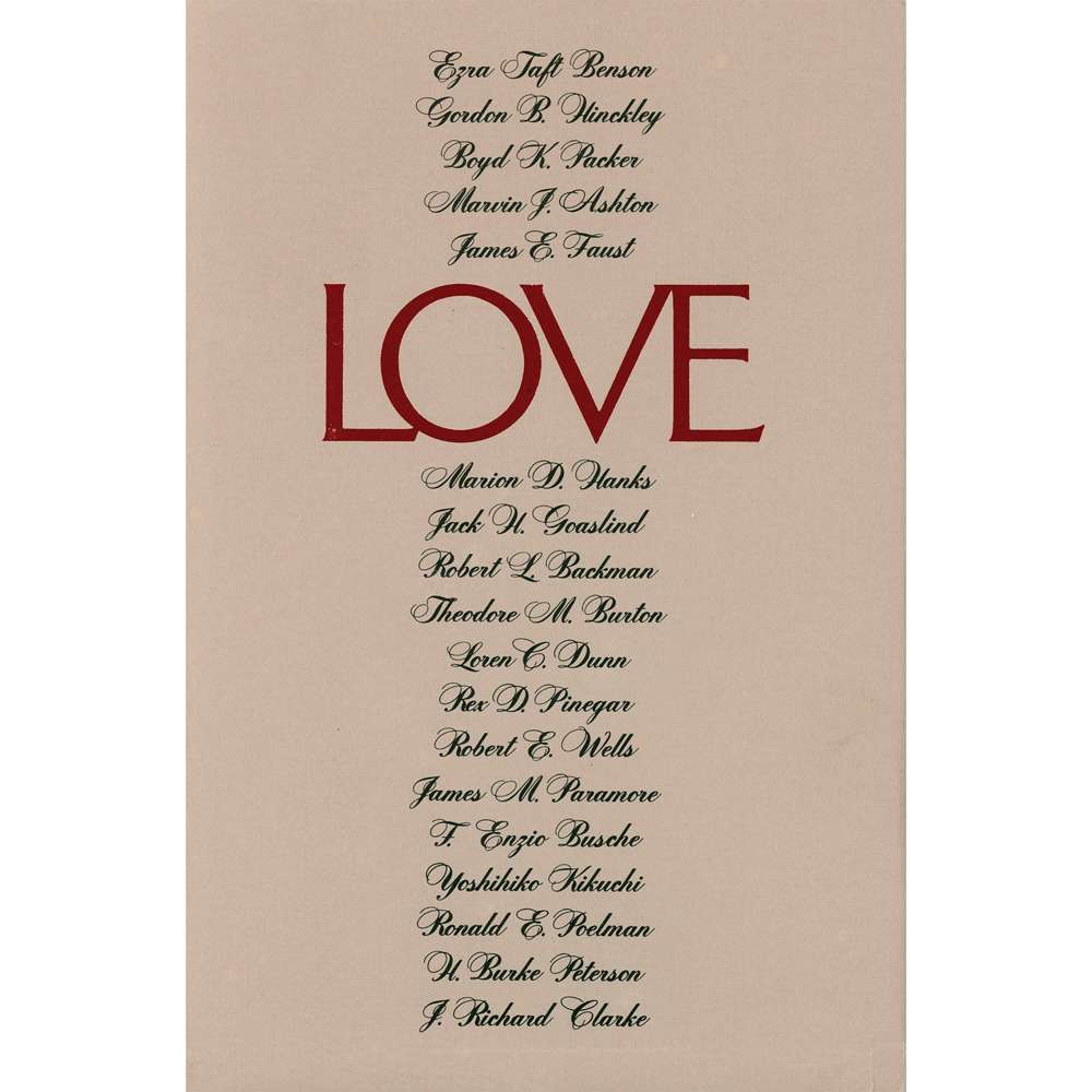 Love - VARIOUS GENERAL AUTHORITIES