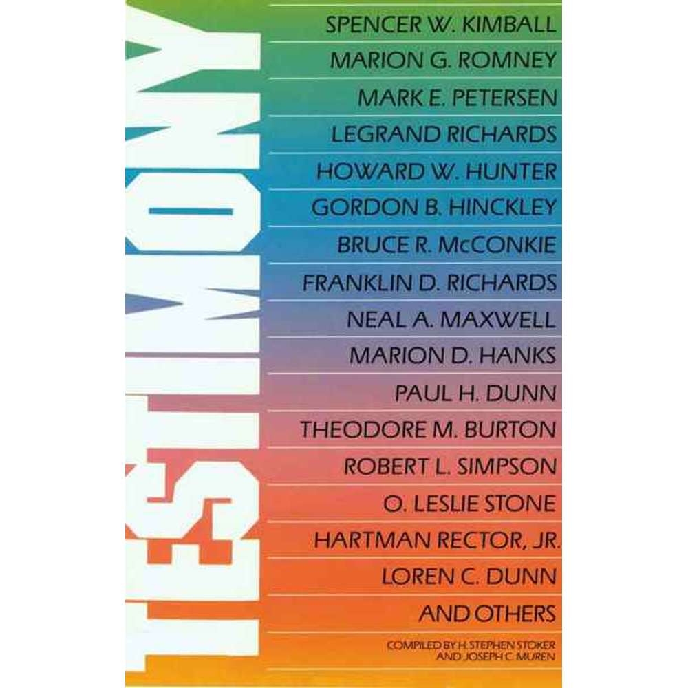Testimony - JOSEPH C. MUREN; H. STEPHEN STOKER
