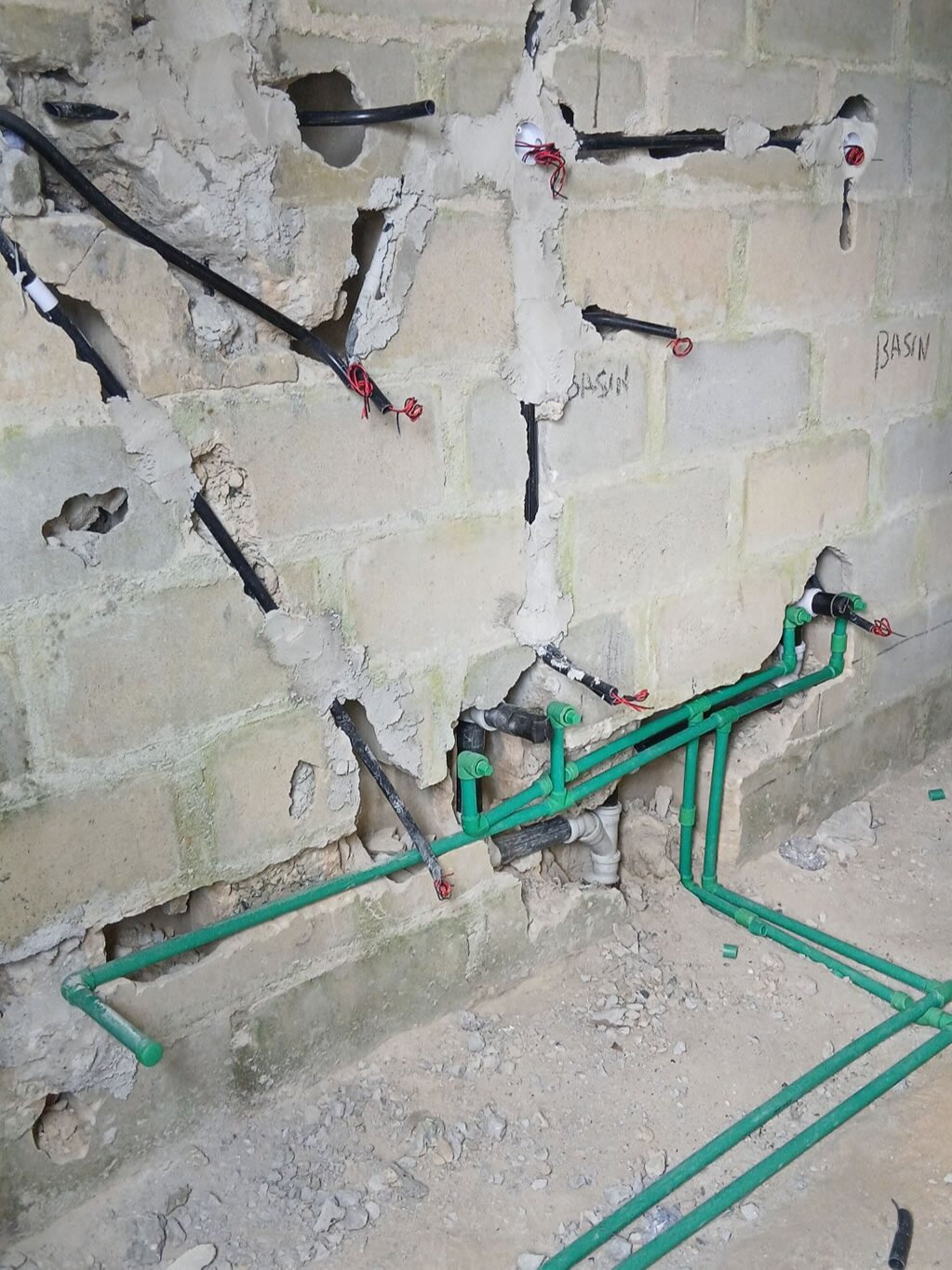 “Chasing” Electrical and Plumbing